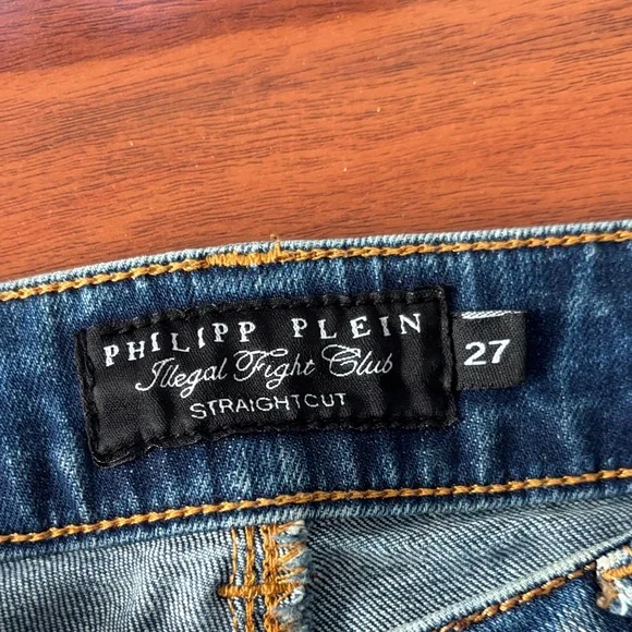 Philipp Plein Size 27 Blue Ankle Jeans for Women - Picture 2 of 6